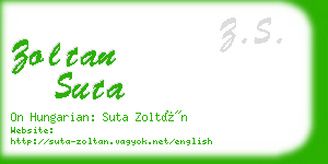 zoltan suta business card